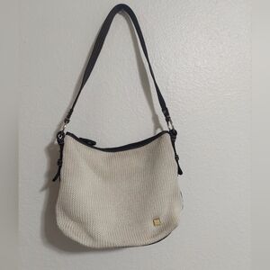 The Sak Cream Shoulder Bag Zipper Closure Like New